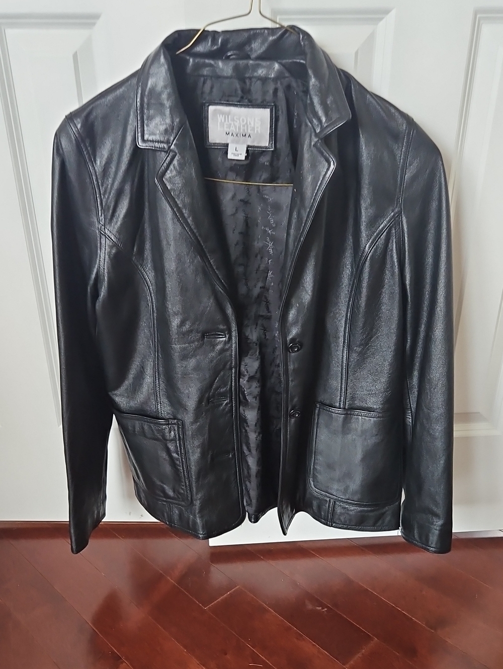Wilsons Leather Black Women's Leather Blazer Jacket